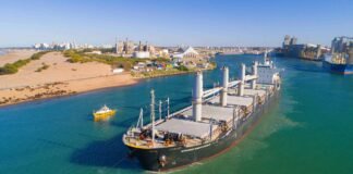 Puerto Quequén empezó el año con récord